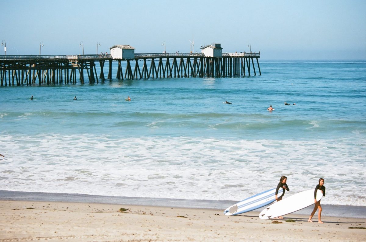 Ektar 100 Canon 1V — at San Clemente Beach and Pier. The Darkroom