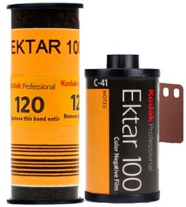 Ektar 100 Kodak film 120 and 35mm
