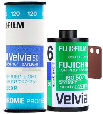5 Rolls 07/2020 Fuji Fujichrome Velvia RVP 120mm 50 Color Slide Film ISO 50 