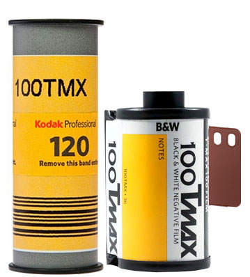 7 Rolls Kodak 100 Tmax TMX film 35mm 12 exp Black & White Fresh Reloaded by PW 