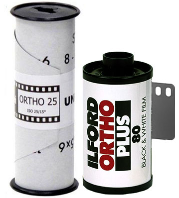 Illford Ortho Plus 35mm 120 film