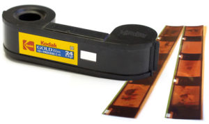 110 Film Cartridge with developed negatives