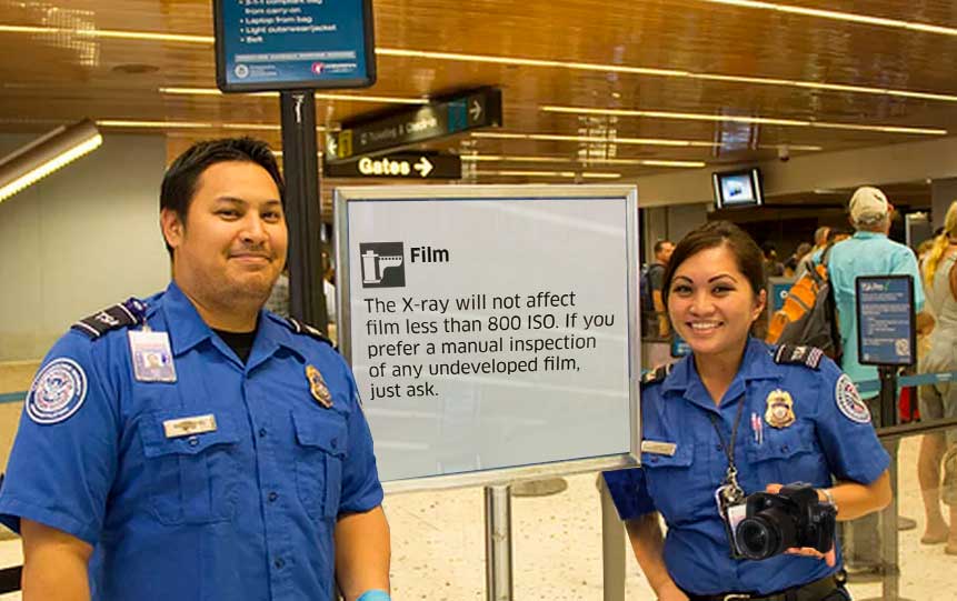 Airport security X-Ray your film