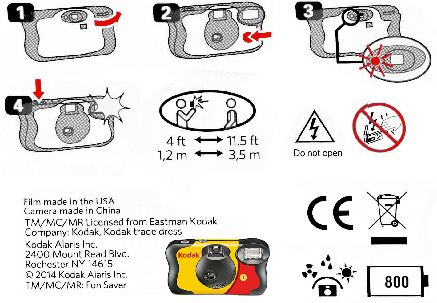 Kodak fun saver single use disposable camera review 