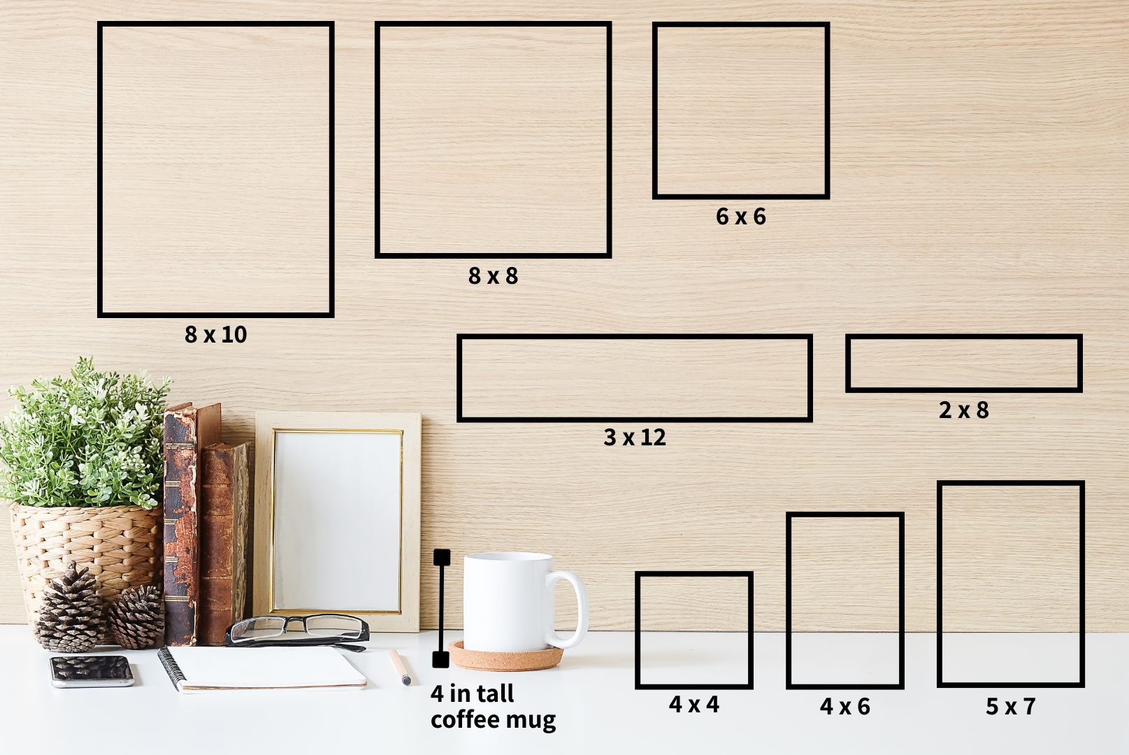 Acrylic block size guide