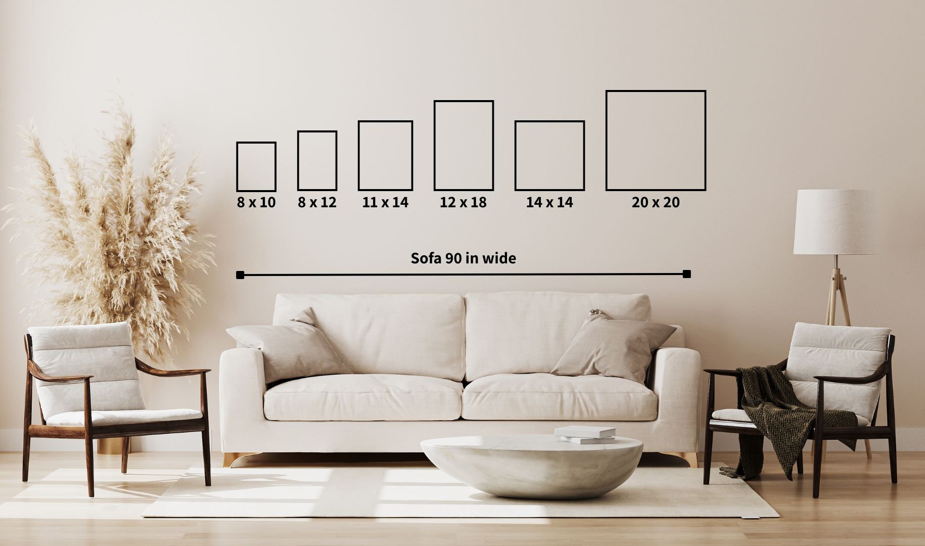 Canvas print size guide – small sizes