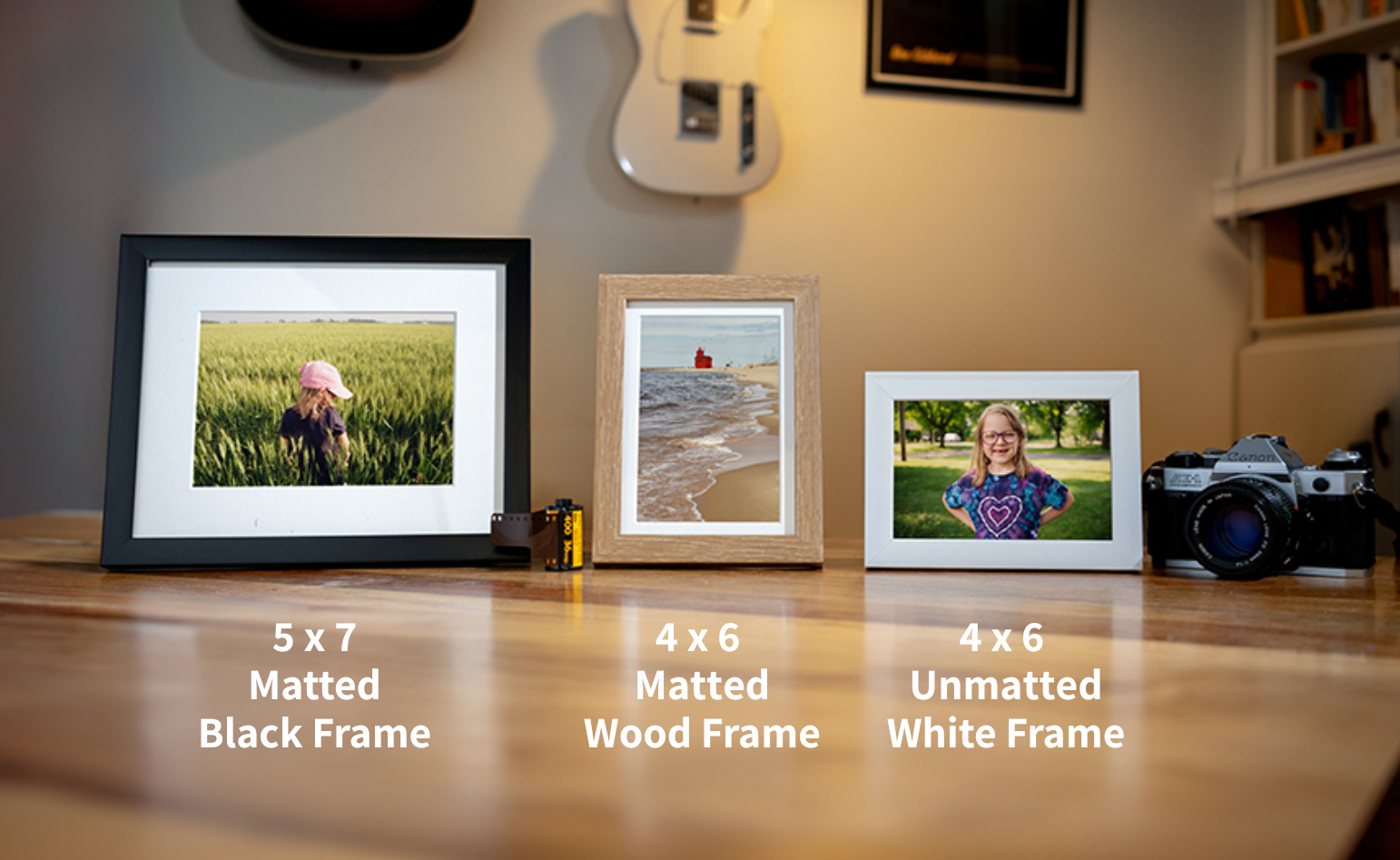 Framed print size guide