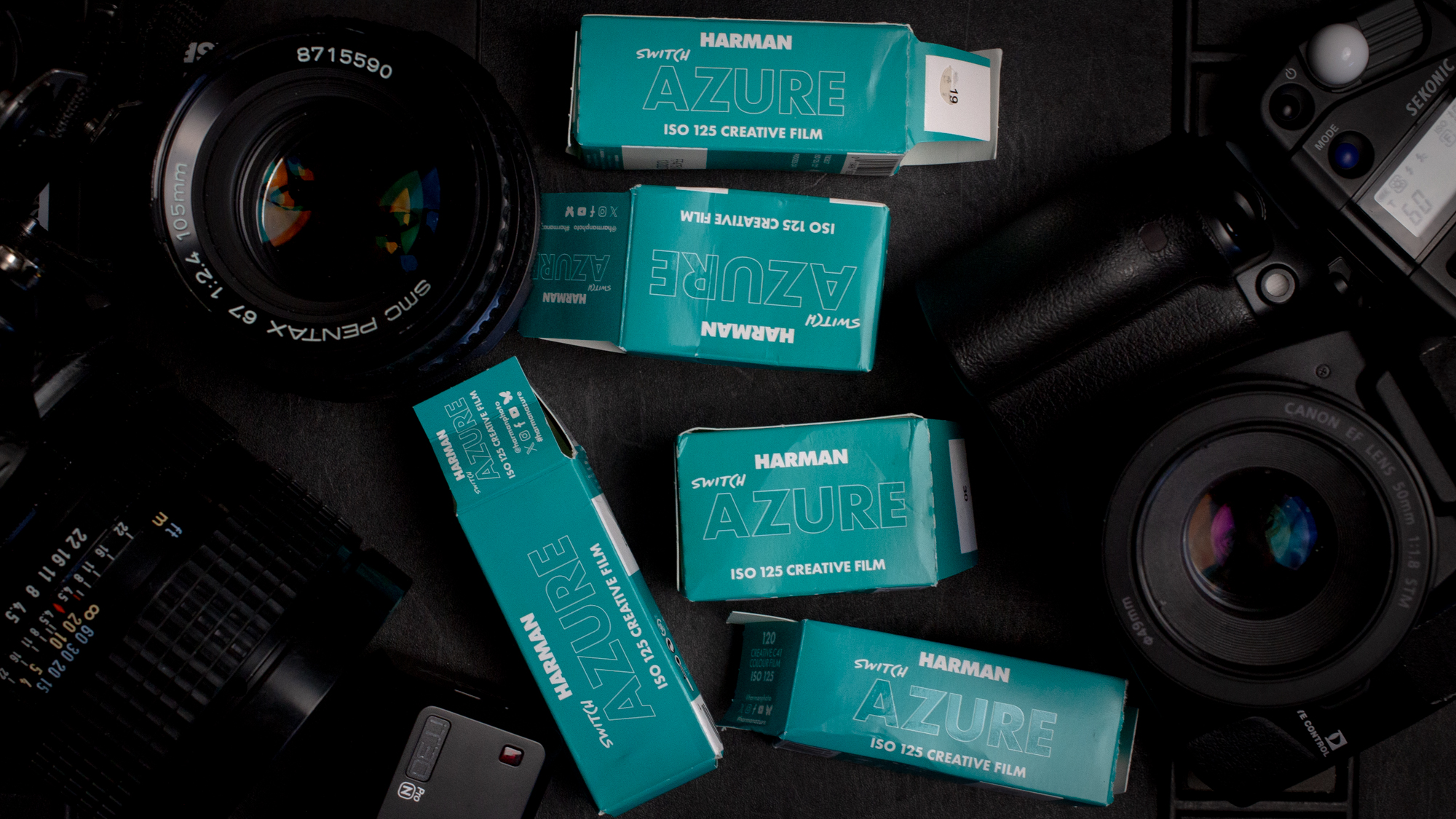A First Look at Harman's New Creative Film: Switch Azure 125! - The Darkroom Photo Lab