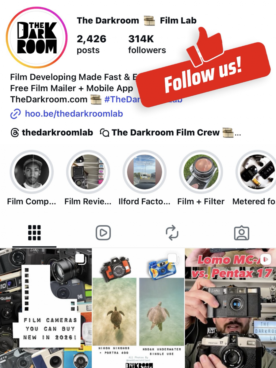 Join The Darkroom Film Community!  Follow us on Instagram, TikTok, and YouTube at @thedarkroomlab. This single use camera features a dedicated flash switch, is very compact and is loaded is 400iso color film making it the best disposable camera.
