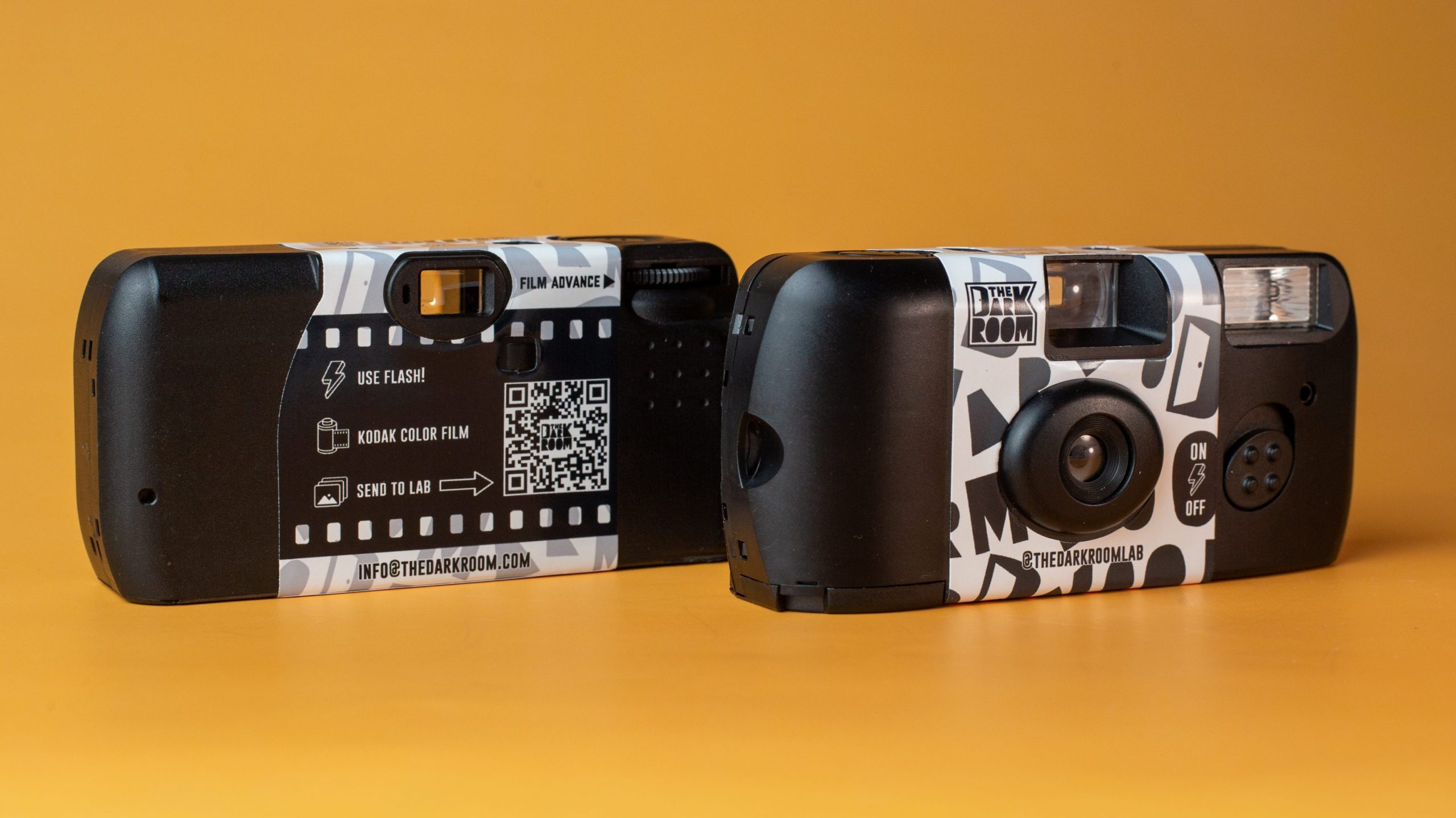 The Darkroom single use camera is the best disposable camera on the market.  It comes loaded with 400sio Kodak color film as well as a free film mailer that make development easy! 