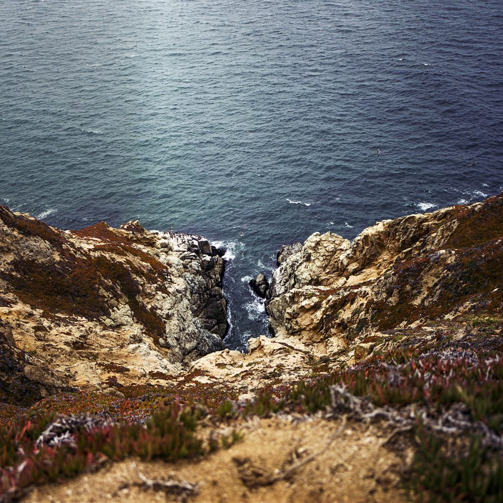 Pentax 67 with 55mm f4. Pacifica, CA near Devil’s Slide.
