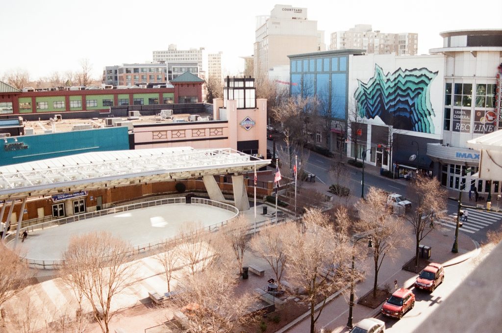 January in Downtown Silver Spring, Maryland