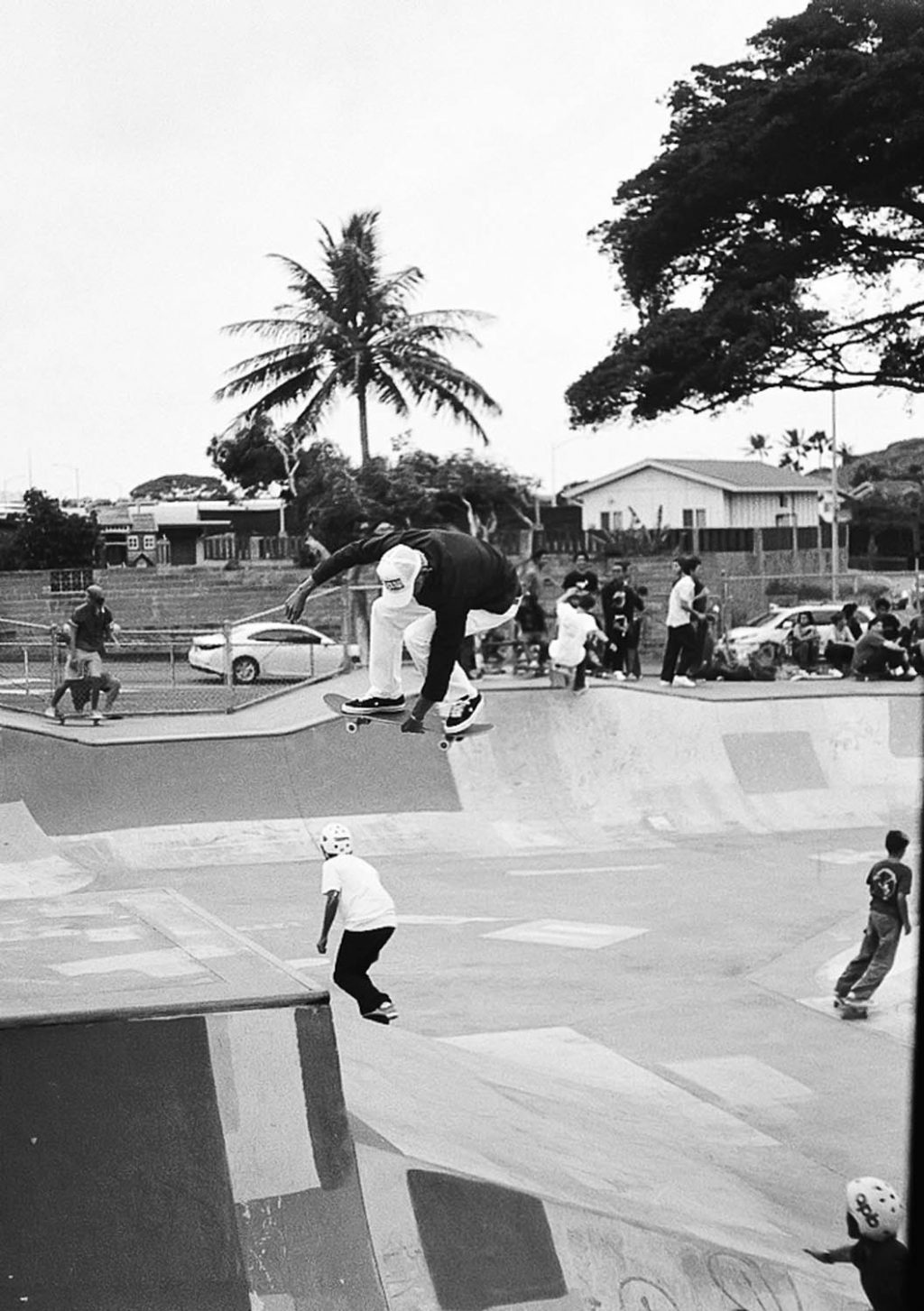 This was my first time shooting Ortho Plus. I shot it at ISO 100 on my Olympus PenFT at the RVCA Skate event in Hawaii.