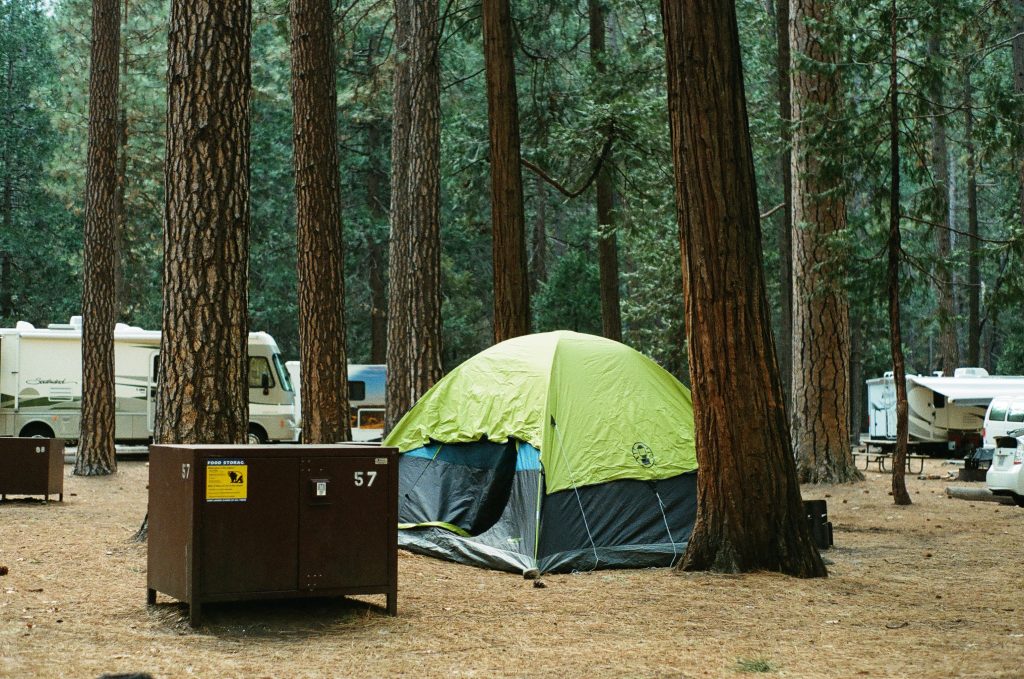 Campgrounds in Yosemite Valley, March 2020.