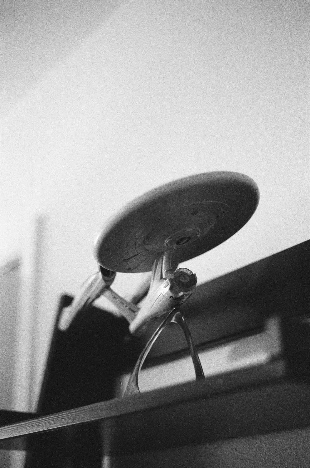 A shot of an Enterprise model. Shot at 3200, and developed at 3200 by the Darkroom.