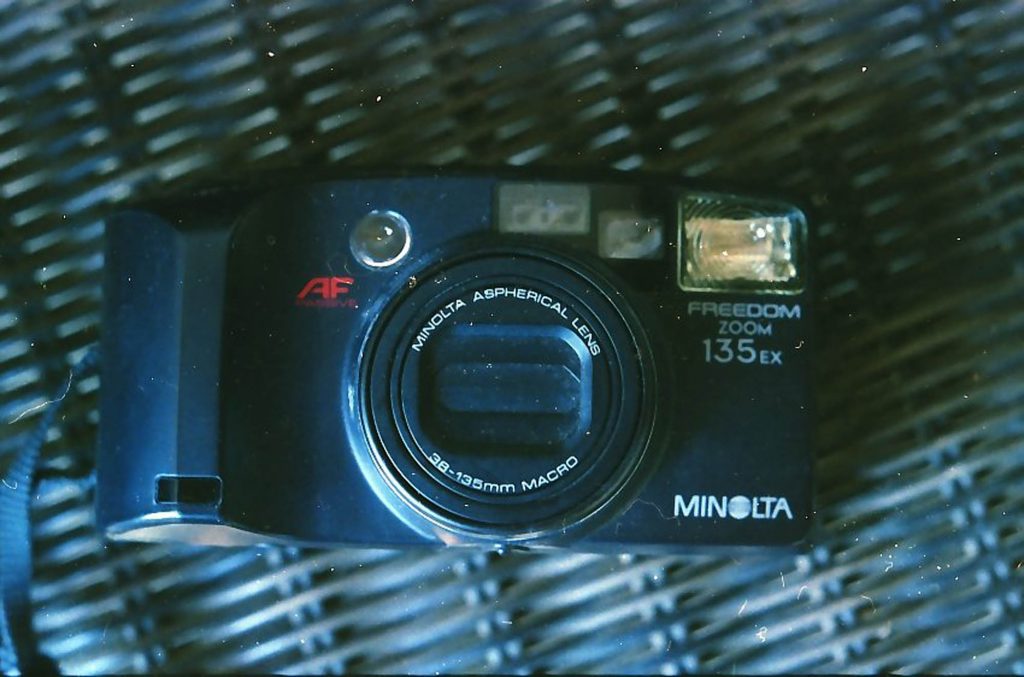 My Minolta Point and shoot from the 1990's.
